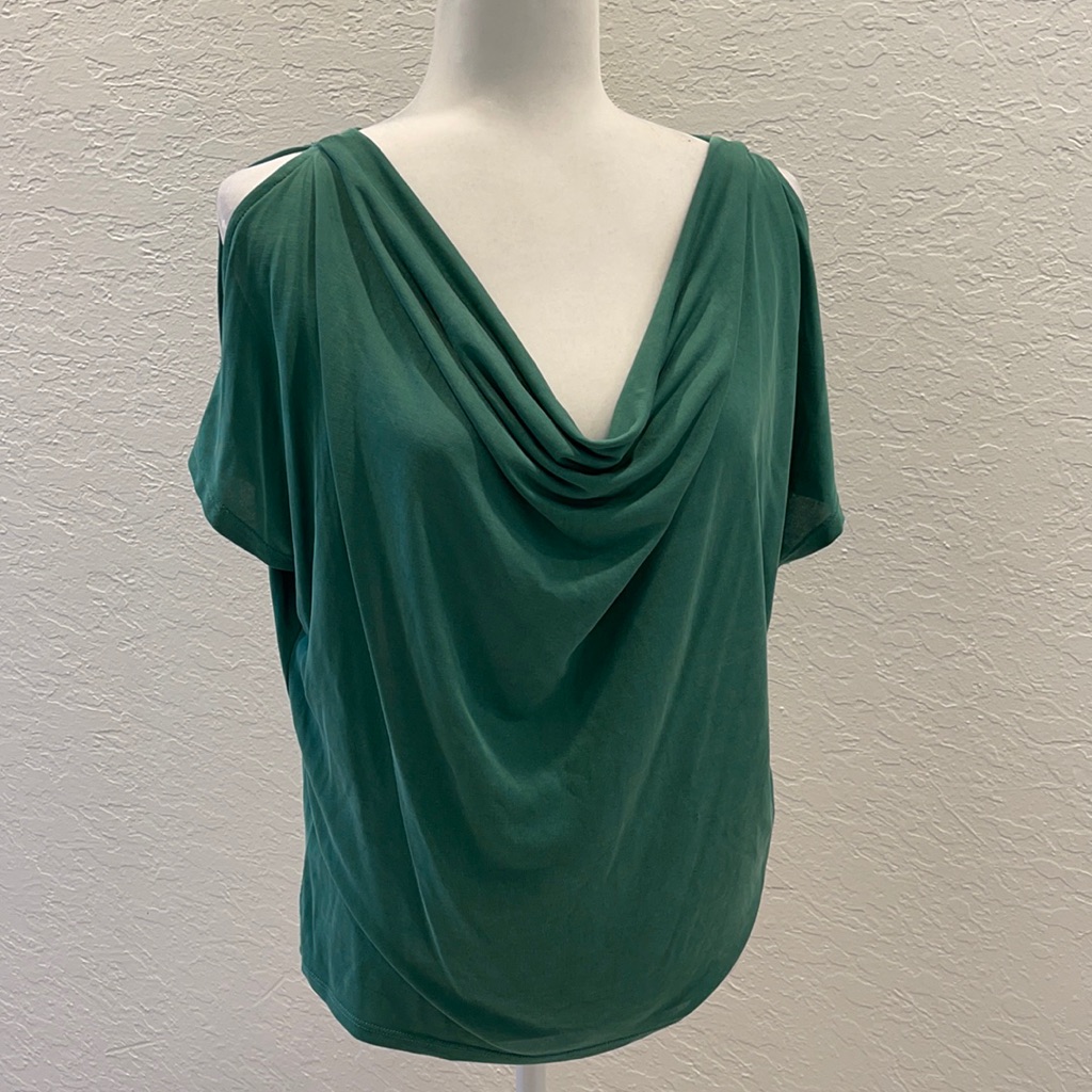 Anthropologie Cold Shoulder Slouch Top Batwing